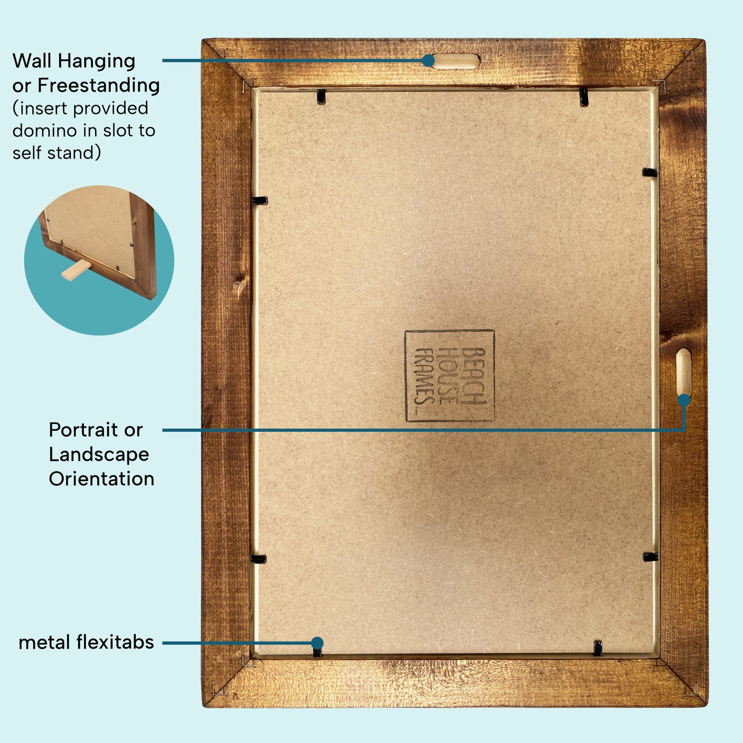 Golden Oak Picture Frame A2, A3, A4, A5, 5x5, 5x7, 6x6, 5x7, 6x8, 8x image 3